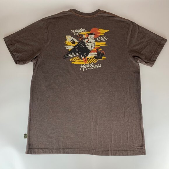 Howler Bros Brown Short Sleeve Crewneck Shirt Mens XL - Picture 1 of 6